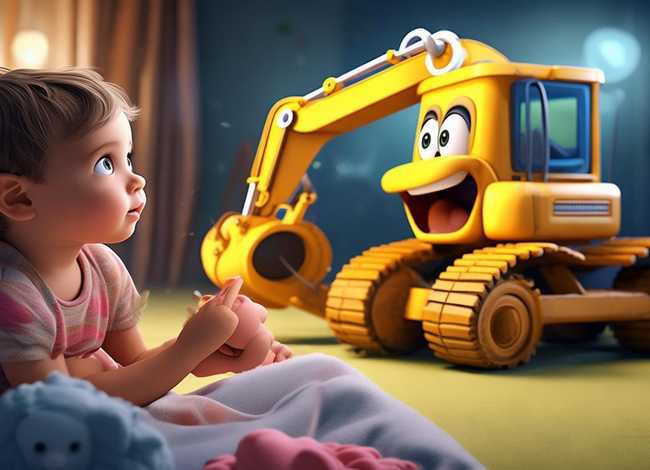 四岁小孩睡前故事（四岁小孩睡前故事挖掘机）