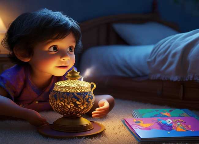 儿童故事神灯阿拉丁、阿拉丁神灯幼儿睡前故事