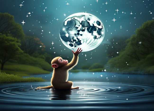 幼儿故事猴子捞月亮视频，幼儿故事猴子捞月亮视频大全