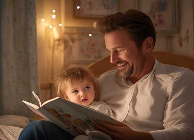宝宝爸爸故事、爸爸给宝宝讲睡前故事