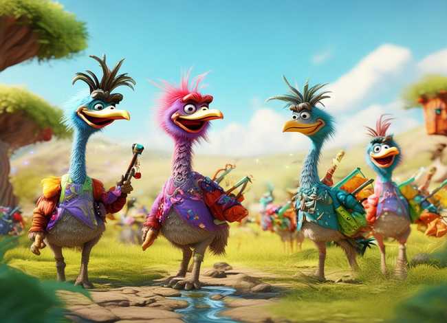 鸵鸟故事图片(鸵鸟故事图片高清) 鸵鸟故事图片(鸵鸟故事图片高清)