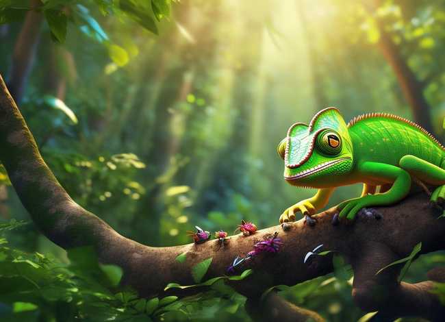 变色龙挑食的故事、变色龙挑食的故事简介