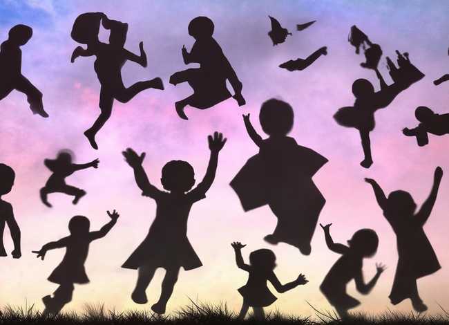 影子儿童画图片，影子儿童画图片大全