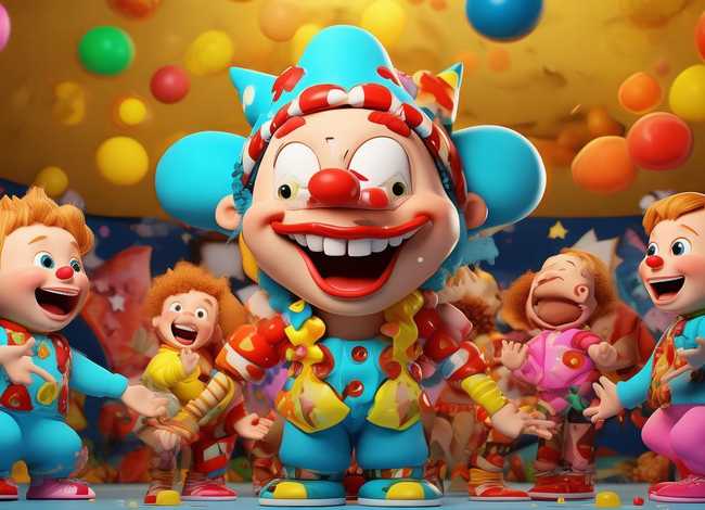 小丑儿童活动图片；小丑儿童活动图片卡通