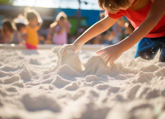 儿童沙池里面的白色沙子是什么，小孩玩的沙池白色的是什么