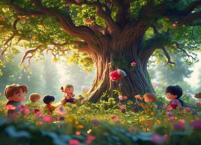 儿童花草树木的故事 - 关于花草树木的小故事