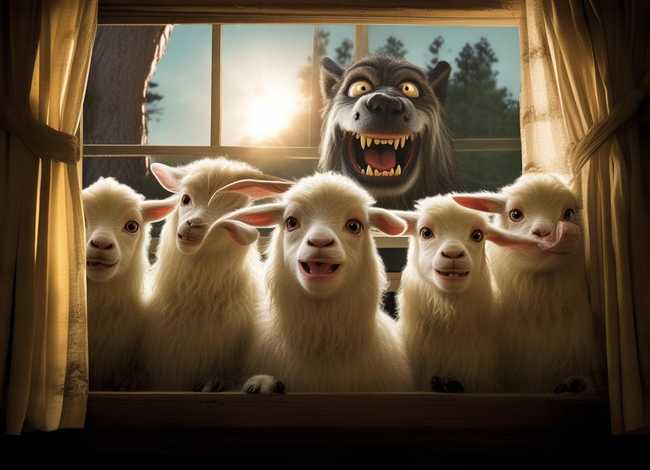 狼和七只小山羊的儿童故事 - 狼和七只小山羊的故事怎么讲 狼和七只小山羊的儿童故事 - 狼和七只小山羊的故事怎么讲