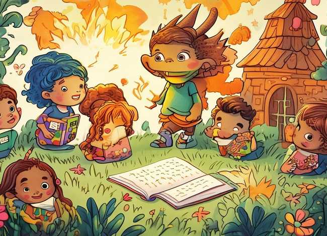 儿童英文小故事手绘；少儿英文小故事