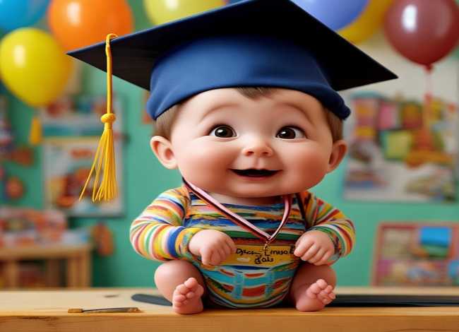 小婴儿听的故事，小婴儿听故事毕业了的说说搞笑