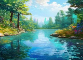 儿童优秀绘画作品、儿童优秀绘画作品 碳库水库