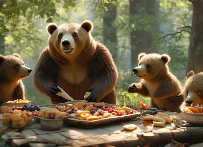 儿童故事熊妈妈请客的故事，幼儿故事熊妈妈请客