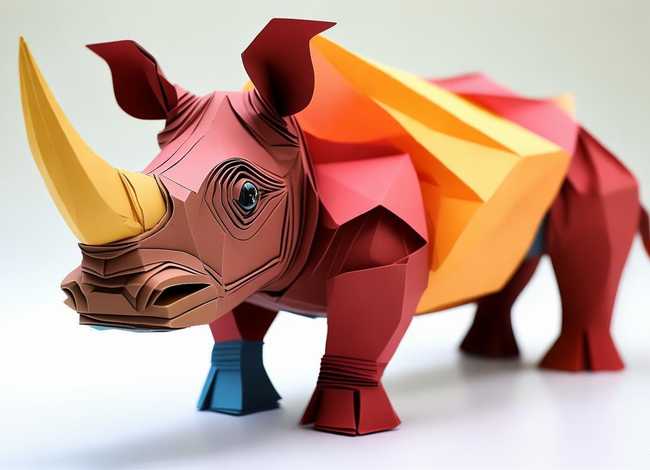 犀牛儿童折纸 - 犀牛儿童折纸教程 犀牛儿童折纸 - 犀牛儿童折纸教程