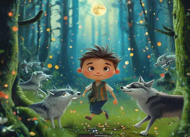 儿童短故事在线听 - 狼儿童故事在线听