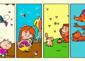 儿童故事连环画图片4幅（幼儿故事连环画图片4张简单）