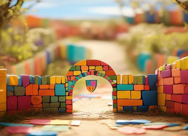 儿童城门简笔画；城门城墙儿童画简笔画