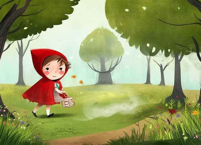 小红帽儿童故事ppt，小红帽绘本ppt课件