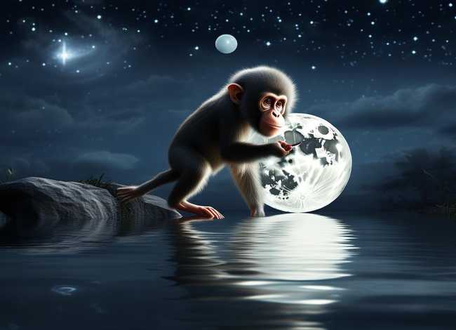 猴子捞月亮的故事50字,猴子捞月亮的故事50字怎么写 猴子捞月亮的故事50字,猴子捞月亮的故事50字怎么写