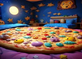 儿童睡前故事披萨，香甜的披萨饼幼儿故事