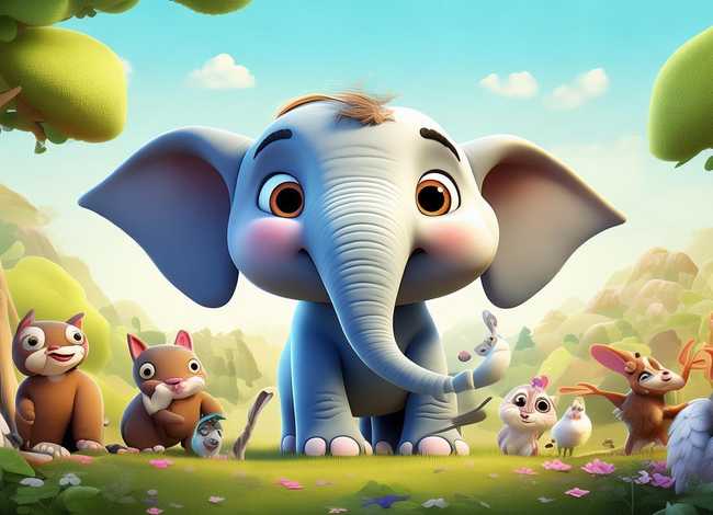 儿童故事大象动画片（动画片大象的故事）