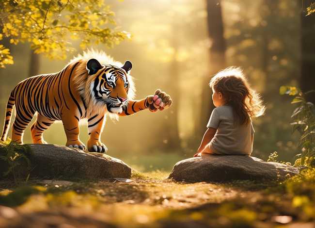 儿童睡前故事老虎和野牛 老虎和野牛的故事视频
