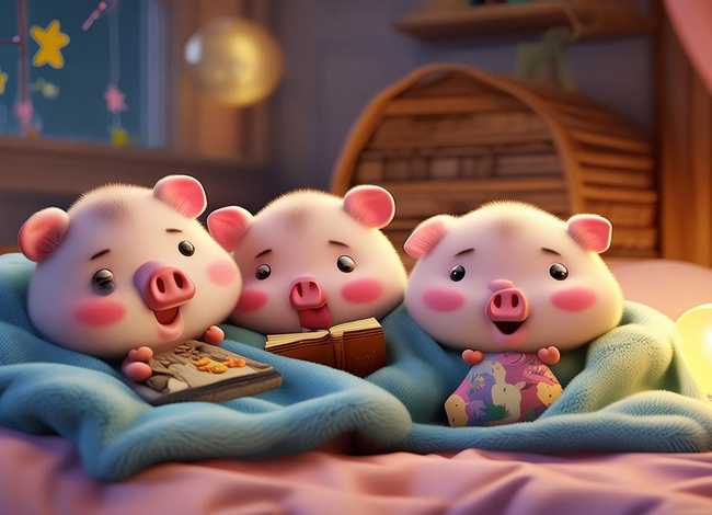七岁儿童听的睡前故事三只小猪 0-3岁睡前故事三只小猪