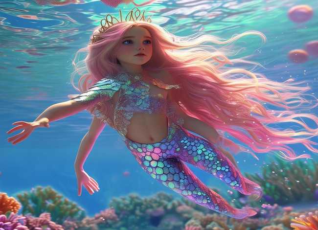 少儿美人鱼故事，少儿美人鱼故事视频