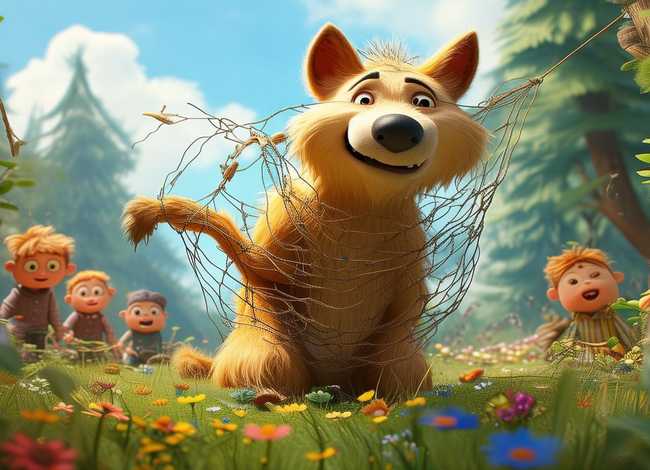 儿童故事上当的老狼绘本全文，上当的老狼的故事