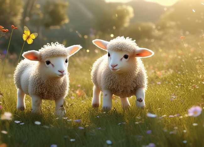 儿童故事两只羊 - 幼儿故事两只小羊