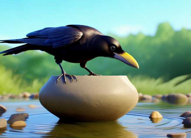 简单的儿童绘本故事乌鸦喝水、宝宝睡前故事绘本乌鸦喝水的故事