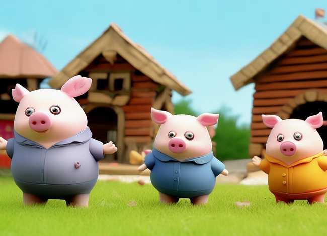 儿童表演故事三只小猪，幼儿故事表演三只小猪