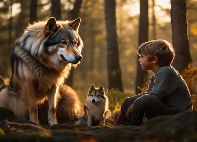 儿童故事家狗和狼（家狗和狼的故事读后感）