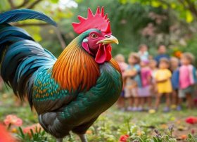 儿童故事大全骄傲的大公鸡；幼儿园骄傲的大公鸡故事教案