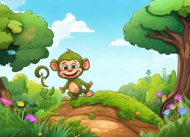 小猴子下山故事儿童视频 小猴子下山的幼儿故事视频