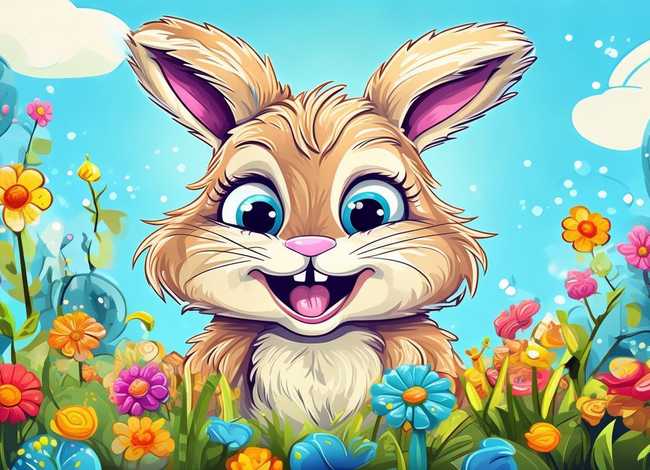 小兔子儿童画 - 小兔子儿童画教案