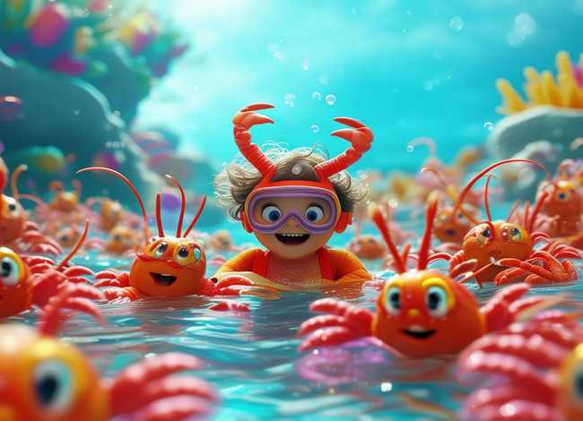 龙虾儿童视频；龙虾儿歌视频