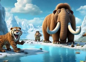 儿童动画冰河时代（动画片冰河时代的动物图片）