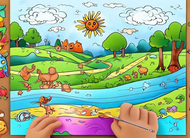 儿童故事填色画图片大全可打印免费(故事填色模板) 儿童故事填色画图片大全可打印免费(故事填色模板)