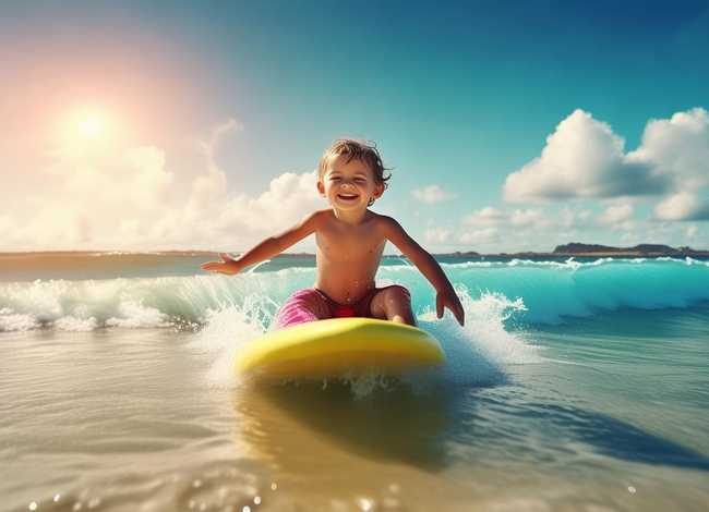 儿童冲浪文案、儿童冲浪文案短句
