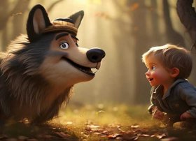 狼外婆故事儿童；少儿故事狼外婆