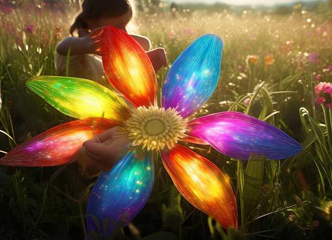 七色花瓣儿童故事；七色花故事七片花瓣代表