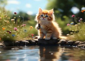 小猫钓鱼小故事（小猫钓鱼小故事简短）