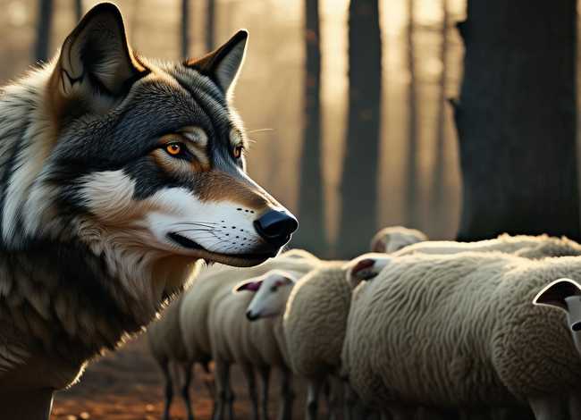 搜一下狼和羊的故事，搜一下狼和羊的故事英语