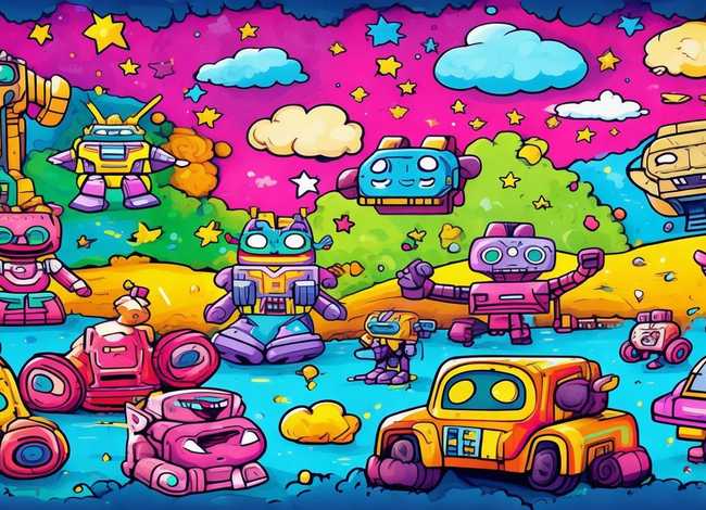 变形金刚儿童画、变形金刚创意儿童画