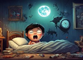 小朋友晚睡害处的故事；小朋友晚睡会造成什么样的坏事