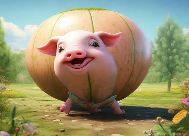 小猪搬西瓜看图写话二年级、小猪搬西瓜看图写话二年级作文