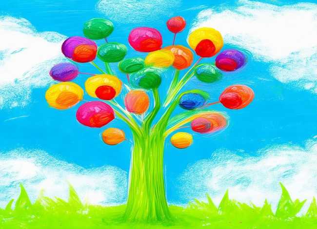 花树儿童画图片 - 花树儿童画图片简单 花树儿童画图片 - 花树儿童画图片简单