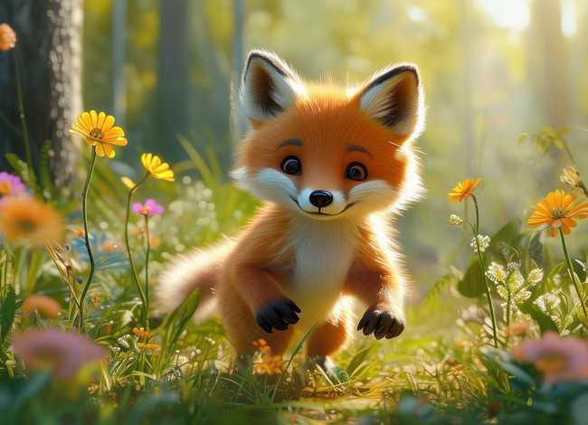小狐狸幼儿故事 - 小狐狸幼儿故事图片