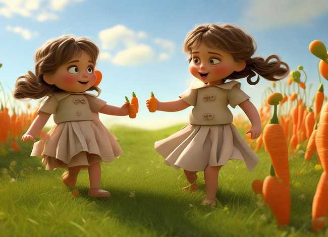 儿童故事胡萝卜姐妹，胡萝卜幼儿故事