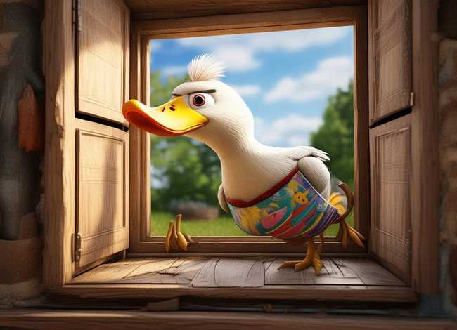 儿童故事鹅太太 鹅太太爬窗户故事