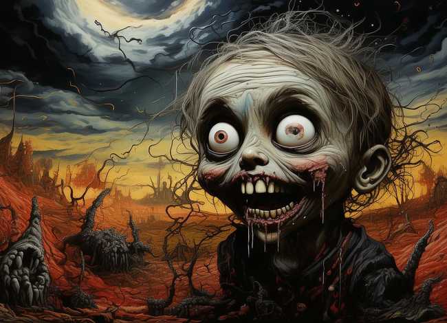 恐怖的儿童画 - 恐怖的儿童画怎么画